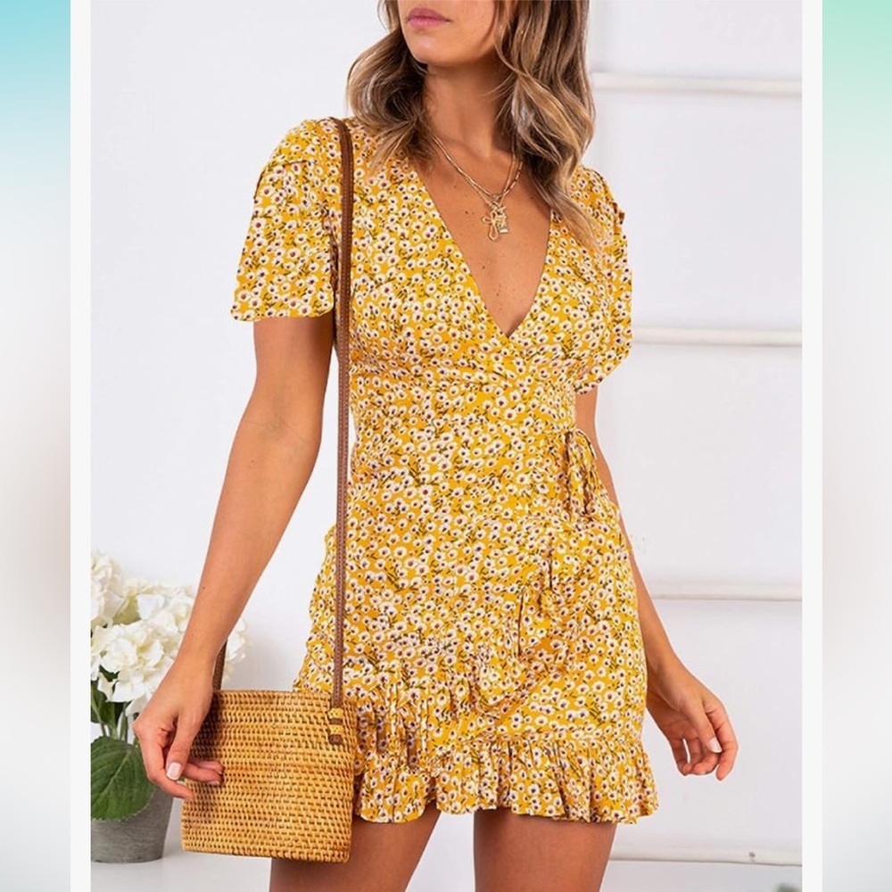 Yellow summer dress